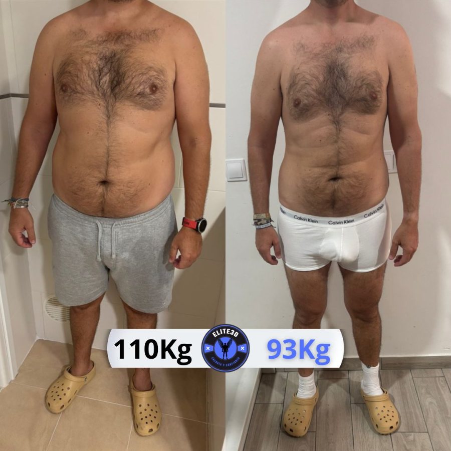 Ángel, 42 años: de 110 a 93 kg