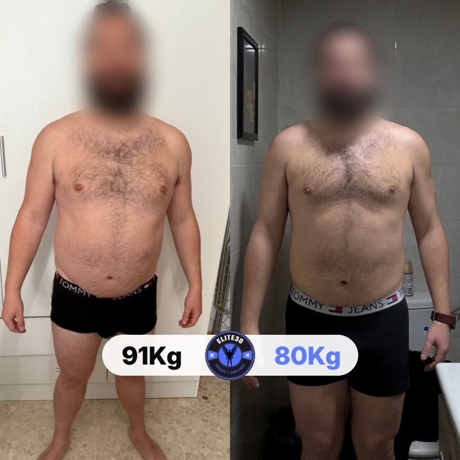 Natalio, 42 años: de 91 a 80 kg