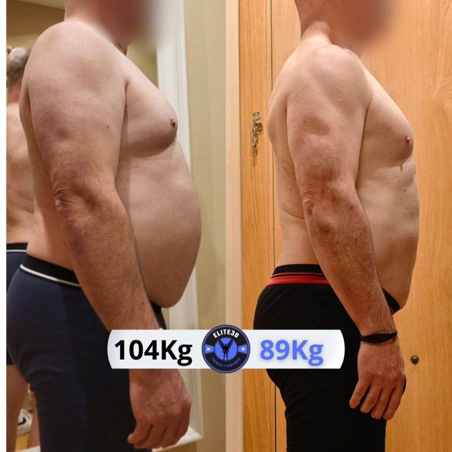 Óscar, 51 años: de 104 a 89 kg