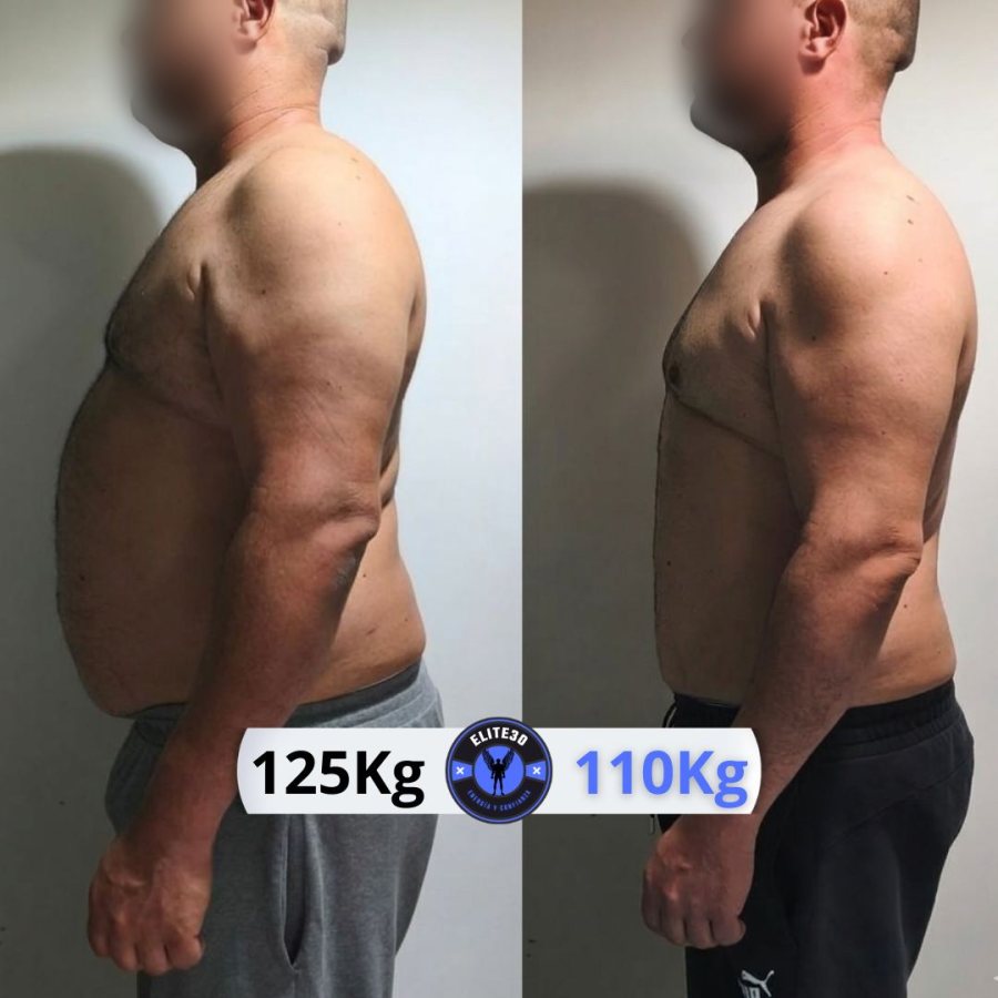 Víctor, 40 años: de 125 a 110 kg